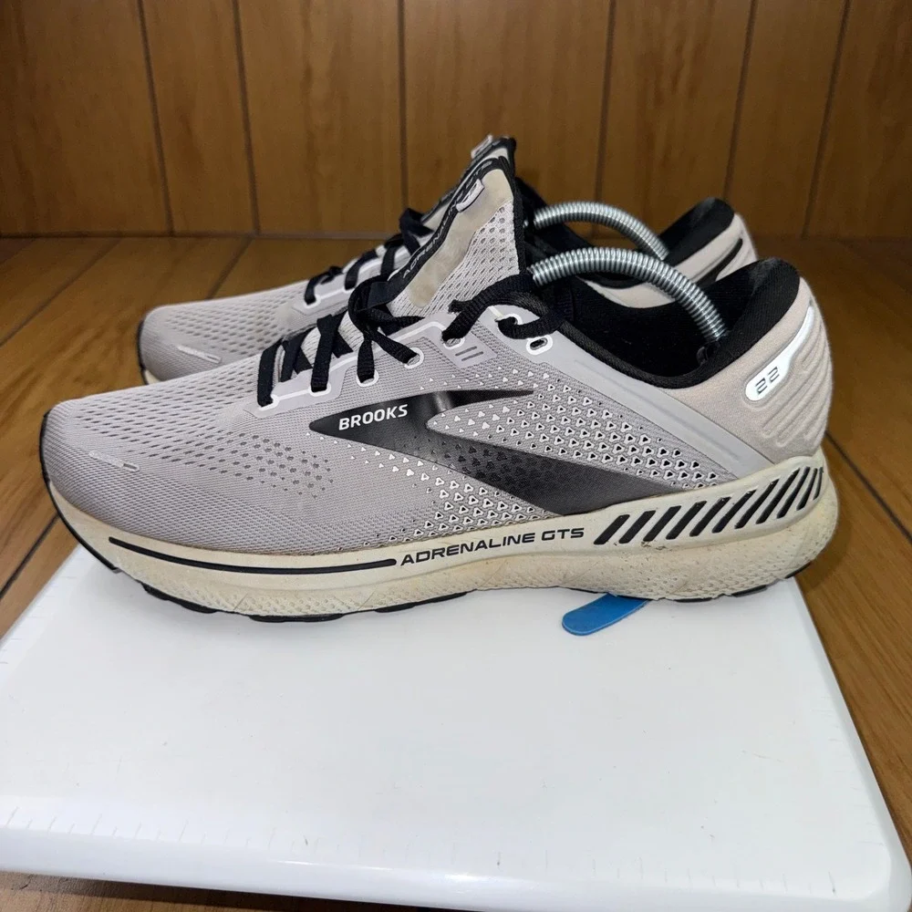 Brooks Adrenaline GTS 22 Mens Running Shoes Grey Black 1103661D012 Size 11.5 D